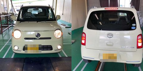H23　ダイハツ　ミラココア　車検整備