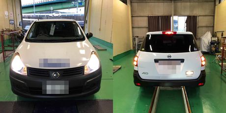 H21　ニッサン　AD　車検整備