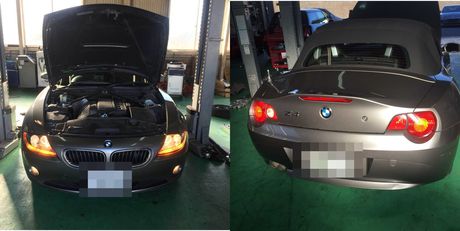 Ｈ１６ＢＭＷフロントバンパー交換