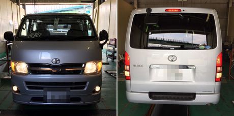 Ｈ23　トヨタハイエース車検整備