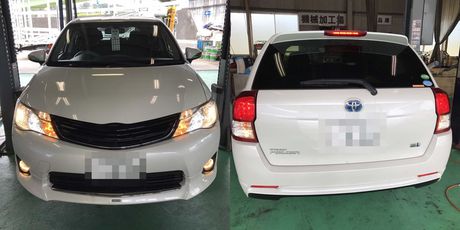 H26　トヨタカローラフィルダー車検整備