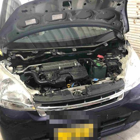 H23　ダイハツ　ムーヴ　バックドアパネル破損　板金修理