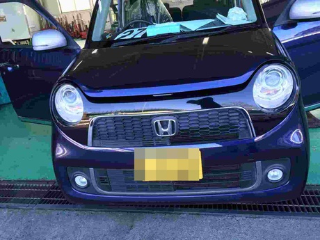 H25　ホンダ　N-ONE　誤発進防止システム取り付け