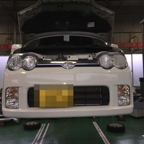 H18　ダイハツ　ムーヴ　ブレーキ不良修理