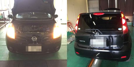 H17　ニッサン　ノート　車検整備
