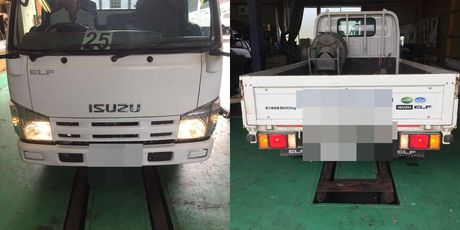 H25　いすゞ　エルフ　車検整備