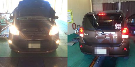 トヨタポルテ　車検整備