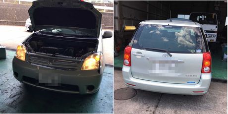トヨタ　ラウム　車検整備