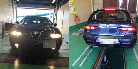 H14　アロファロメオ　車検整備