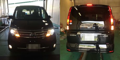 H21　ニッサン　セレナ　車検整備