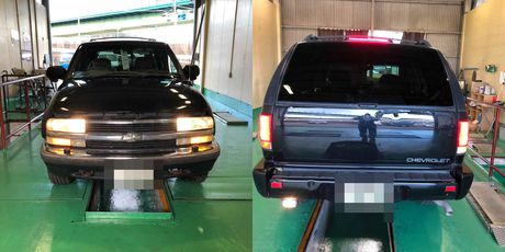 H13　シボレー　ブレイザー　車検整備