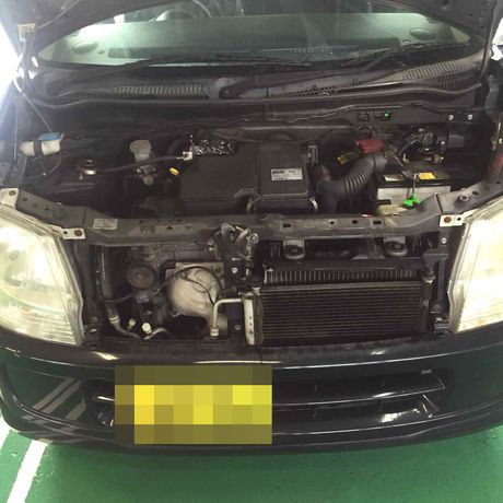 H19　スズキ　ワゴンR　ラジエータ破損修理