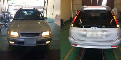 H11　トヨタ　スプリンターカリブ　車検整備