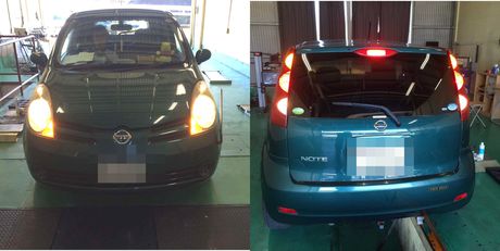 H17　ニッサンノート　車検整備