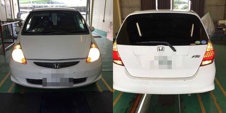 H17　ホンダ　フィット　車検整備