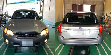 H15　スバル　レガシィアウトバック　車検整備