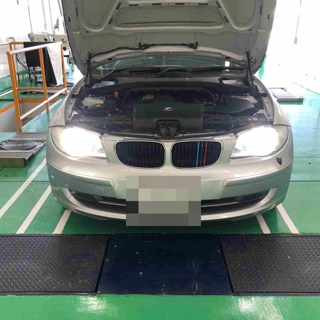 H22　BMW　116i　ヘッドライト光軸調整