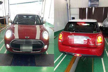 H26　BMW　MINI　車検（ディスクローター、タイヤ）