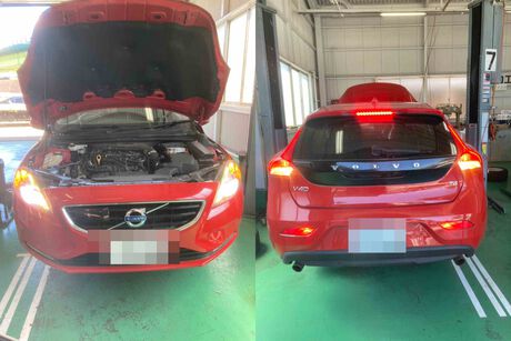 H27　ボルボ　V40　1年点検（スピードセンサー、ミッションオイル漏れ）