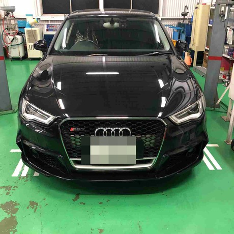 H26　アウディ　A3　リヤ足回り事故によるずれ修理