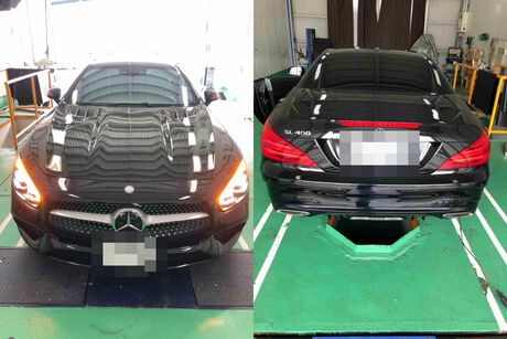 H28　メルセデスベンツ　SL400　車検整備