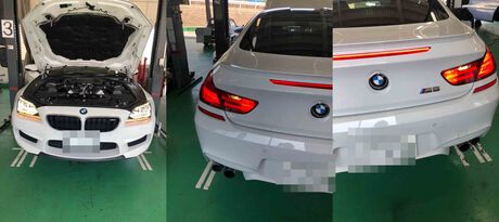 H25　BMW　M6　１年点検（エンジンオイル交換）