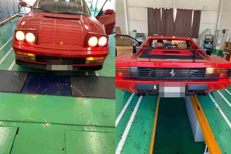 H3　フェラーリ　テスタロッサ　車検整備（ディスクキャリパーオーバーホール、ブレーキパッド）