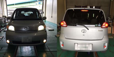 H16 トヨタポルテ　車検整備