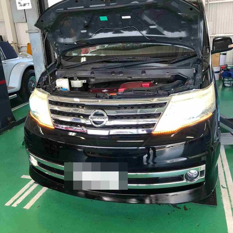 H20 ニッサン　セレナ　オーバーヒート、排気漏れ等修理