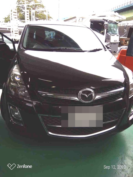 H20　マツダ　MPV　ドアミラー不良修理