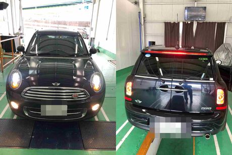 H24　BMW　MINI　車検（ディスクローター、ブレーキパッド、スパークプラグ）