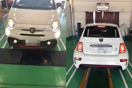 H29　フィアット　アバルト　595　車検（ミッションオイル、LLC、ブレーキオイル）