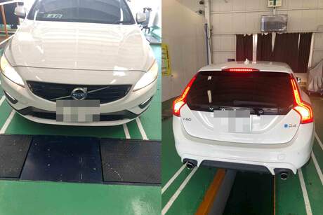H27　ボルボ　Ｖ60　車検（バッテリー、ラジエータサブタンクキャップ、エアコンフィルター）