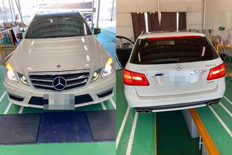 H25　メルセデスベンツ　E63AMG　車検（バッテリー、オイル）