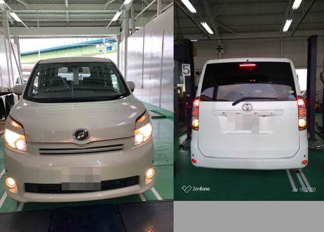 H21　トヨタ　ヴォクシー　車検整備