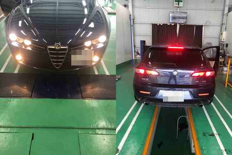 Ｈ22　アルファロメオ　159　車検（サイドマーカー、ブレーキオイル、ウインカーつかない）