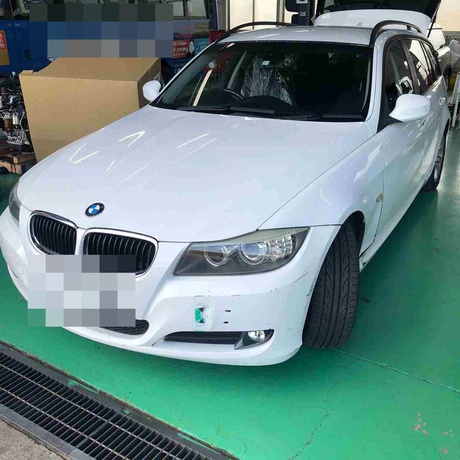 H21　BMW　320i　ドアミラー破損修理、バッテリー交換
