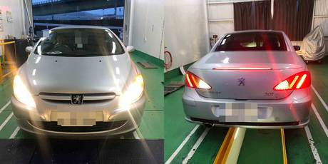 H16　プジョー307　車検整備