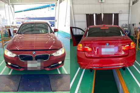 H24　BMW　アクティブハイブリッド3　ブレーキ警告灯点灯、左右ドアランプ不灯