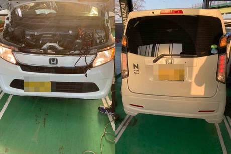 H28　ホンダ　Ｎ-ＷＧＮ　車検（ＣＶＴ本体、オイルストレーナー、タイヤ、ベルト、オイル）