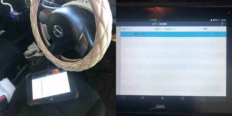 H25　ニッサン　ノート　CVTミッション脱着、交換