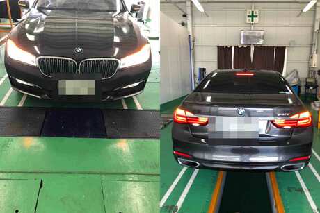 Ｈ27　ＢＭＷ　740i　車検（エアコンフィルター、エンジンオイル、ブレーキオイル）