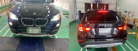 H27　BMW　Ｘ１　車検（ディスクローター、ブレーキパッド）