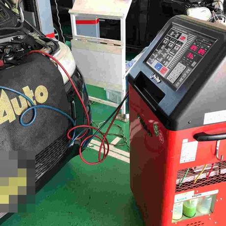 Ｈ23　マツダ　ＡＺワゴン　エアコン効かない、ベルト音がする