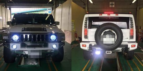 H21　ハマー　車検整備