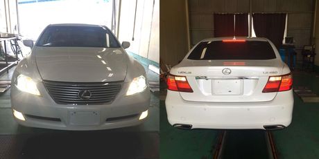 H18　レクサス　LS460　車検整備