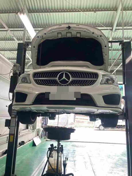 H26　メルセデスベンツ　CLA180　エアコン不調修理