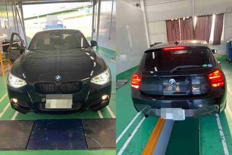 H26　BMW　116i　車検（タイヤ、ブレーキメンテナンスキット）