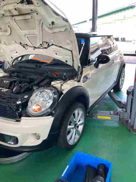 H23　ＢＭＷ　ＭＩＮＩ　エンジンチェックランプ点灯