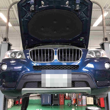 H24　BMW　X3　ブレーキパッド磨耗ランプ点灯